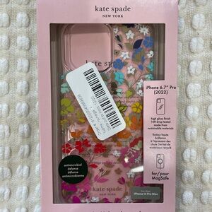 kate spade Pink Floral iPhone 14Pro Case